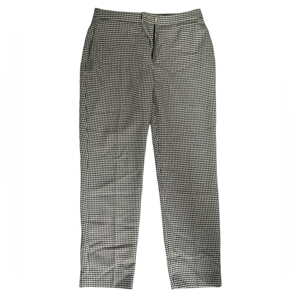 H&M Houndstooth Black And White Trousers